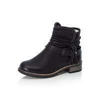 Rieker Women Ankle Boots 94689, Ladies Ankle Boots,Low Boots,Half Boots,Bootie,Flat,Black (Schwarz / 00),40 EU / 6.5 UK