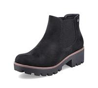 Rieker Women Ankle Boots 99284, Ladies Chelsea Boots,Low Boots,Half Boots,Bootie,Slip Boot,Flat,Black (Schwarz / 00),36 EU / 3.5 UK