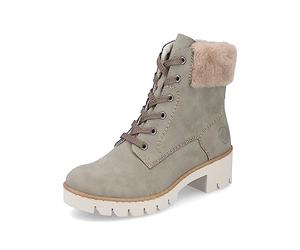 Rieker Women Ankle Boots X5718, Ladies Lace-up Ankle Boot,Low Boots,Chukka Boot,Short Boots,lace-up Boot,Green (grün / 52),38 EU / 5 UK