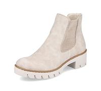 Rieker Women Ankle Boots X5772, Ladies Chelsea Boots,Low Boots,Half Boots,Bootie,Slip Boot,Flat,Beige (Beige / 60),40 EU / 6.5 UK