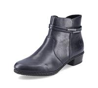 Rieker Women Ankle Boots Y0781, Ladies Bootees,Low Boots,Boot,Half Boot,Bootie,Flat,Blue (Blau / 14),36 EU / 3.5 UK