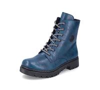 Rieker Women Ankle Boots Y2440, Ladies Lace-up Ankle Boot,Boot,Half-Boot,lace-up Bootie,Transition Shoe,Blue (Blau / 12),39 EU / 6 UK