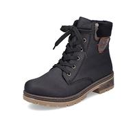Rieker Women Ankle Boots Y7418, Ladies Lace-up Ankle Boot,Low Boots,Chukka Boot,Short Boots,lace-up Boot,Black (Schwarz / 00),40 EU / 6.5 UK