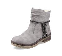 Rieker Women Ankle Boots Y7463, Ladies Ankle Boots,Low Boots,Half Boots,Bootie,Flat,Grey (grau / 40),40 EU / 6.5 UK