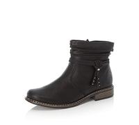 Rieker Women Ankle Boots Z4953, Ladies Ankle Boots,Low Boots,Half Boots,Bootie,Flat,Black (Schwarz / 00),40 EU / 6.5 UK
