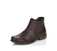 Rieker Women Ankle Boots Z4994, Ladies Chelsea Boots,Low Boots,Half Boots,Bootie,Slip Boot,Flat,Brown (Braun / 26),42 EU / 8 UK