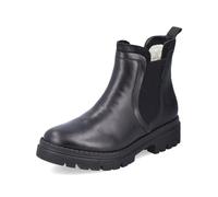 Rieker Women Ankle Boots Z8584, Ladies Chelsea Boots,Low Boots,Half Boots,Bootie,Slip Boot,Flat,Black (Schwarz / 00),40 EU / 6.5 UK