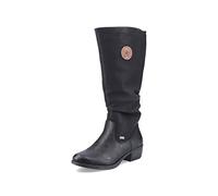 Rieker Women Boots 93157, Ladies Winter Boots,Water Repellent,riekerTEX,Waterproof,Winter Boots,Long-Shaft Boots,Lined,Black (Schwarz / 00),37 EU / 4 UK