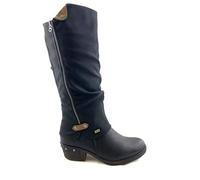 Rieker 93655, Women’s Cowboy Boots, Black (Schwarz/Schwarz/Kastanie/00), 6 UK (39 EU)