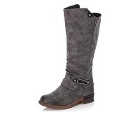 Rieker Women Boots 94652, Ladies Winter Boots,Water Repellent,riekerTEX,Warm,Waterproof,Winter Boots,Long-Shaft Boots,Lined,Grey (grau / 45),42 EU / 8 UK