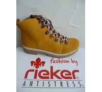 Rieker Women Boots Ankle Boots Lace-up Boots Yellow Y9403 NEW