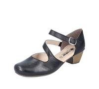 Rieker Women Court Shoes 41780, Ladies Slingback Court Shoes,Slingback,Ankle Strap,Leather,Comfortable,Black (Schwarz / 00),42 EU / 8 UK