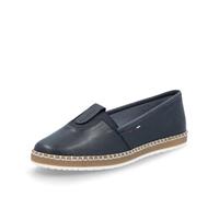 Rieker Women Espadrilles M2261, Ladies Flats,Low Shoes,Summer Shoes,Slippers,Slip-ons,Braided,Maritime,Blue (Blau / 14),40 EU / 6.5 UK