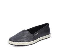 Rieker Women Espadrilles M2271, Ladies Flats,Low Shoes,Summer Shoes,Slippers,Slip-ons,Braided,Maritime,Black (Schwarz / 01),36 EU / 3.5 UK
