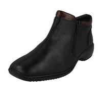 Rieker Women L3882 Doro Zip Boots - Black 8 UK