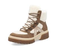 Rieker Women Lace Up Ankle Boots X8611 Women Ankle Boots Loose Insole, Beige Combi 60, 6 UK