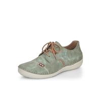 Rieker Women Lace-Up Shoes 52528, Ladies Comfort Shoes,Removable Insole,Comfort Low Shoe,Laces,Comfortable,Green (grün / 52),37 EU / 4 UK