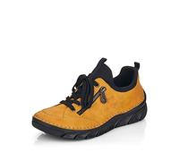 Rieker 55073-68 Yellow Womens lacing shoes in a Plain Man-made in Size 38