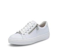 Rieker Women Lace-Up Shoes L59L1 - Comfort Low Shoe, White - EU 42 / UK 8