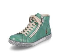 Rieker Women Lace-Up Shoes Z1221, Ladies Casual lace-up Shoes,Trainer,Sneakers,Removable Insole,Laces,Sporty,Casual Shoe,Green (grün / 53),37 EU / 4 UK