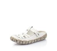 Rieker Women Loafers L0396, Ladies Slippers,Slip-on Shoes,Leisure Shoes,Open wrap-up,White (Weiss / 80),38 EU / 5 UK