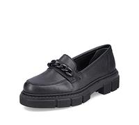 Rieker Women Loafers M3861, Ladies Slippers,Removable Insole