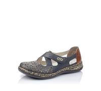 Rieker Women Low Shoes 463H4, Ladies Low Shoes with Hook-and-Loop