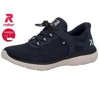 Rieker Women Mesh Faux Leather Slip-On Sneakers Trainers Shoes Blue M5076