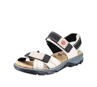 Rieker Women’s 68851 Closed Toe Sandals, Beige (crema/champignon / 60), 4 UK
