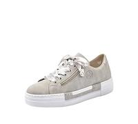 Rieker Women’s Frühjahr/Sommer N49c2 Low-Top Sneakers, Grey (Cement/Silver 40), 2.5 UK