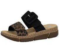Rieker Women’s Pantolette Slippers Sandals Shoes Leopard Black V2392