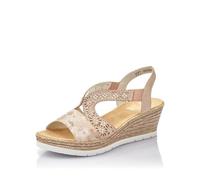 Rieker Women Sandals 61916, Ladies Platform Sandals,Platform Sandal,Summer Shoe,Comfortable,Thick Sole,Pink (rosa / 31),42 EU / 8 UK