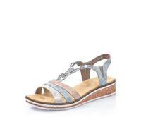 Rieker Women Sandals V36G4, Ladies Strappy Sandals