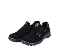 Rieker Women Slipper Sneaker Shoes Black Leather TEX L7171