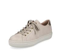 Rieker Women Sneakers Lace-up Shoes Beige Gold L9800