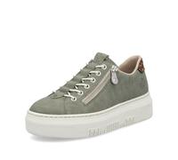 Rieker M1952-52 Sage green Womens trainers in a Plain Man-made in Size 42