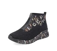 Rieker Women Trainers M4953, Ladies Low-Tops,Removable Insole,Low Shoe,Street Shoes,Leisure,Sporty,Black (Schwarz / 00),38 EU / 5 UK