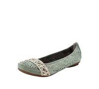 Rieker Women's 41466 Ballet Flats, Green 52, 6 UK