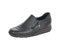 Rieker Womens 44254-00 Schwarz/Granit - Black Leather - Size UK 6
