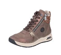 Rieker 44565 Womens Comfort Casual Lace-Up Boots-Brown