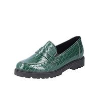 Rieker 45560-54 Ladies Green Slip-On Shoes Colour: Green, Size: EU 38