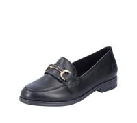 Rieker Women's 46262 Loafer, Black, 6 UK