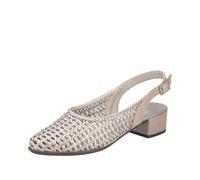 Rieker Women's 47078 Metallic Sling Pumps, 39 EU