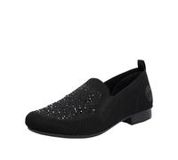 Rieker Women's Slipper Loafer, Black, 6.5 UK