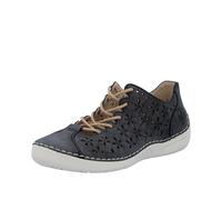 Rieker Women's 52518 Lace-Up Shoes, Blue, 4 UK