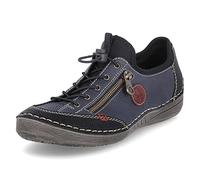 Rieker Women's 52563-00 Loafers, Blue (Schwarz/Pazifik/Wine/Schwarz 00), 6.5 UK