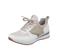 Rieker Women's 54451 Sneaker, Beige Combi, 3.5 UK