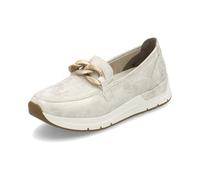Rieker Women's 58944 Loafer, Beige, 4 UK