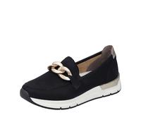 Rieker Women's 58944 Loafer, Black, 6 UK