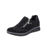Rieker Ladies Zip Fastening RiekerTEX Casual Shoes 59071-00 - Black Suede - UK Size 6 - EU Size 39 - US Size 8